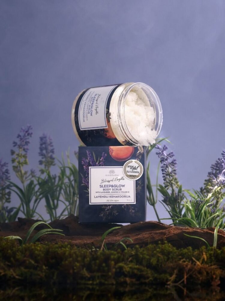 lavender body scrub with grapefruit essential oil 250 ml