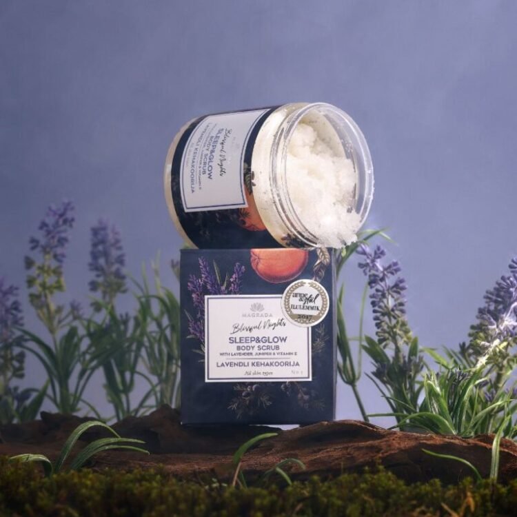 lavender body scrub with grapefruit essential oil 250 ml