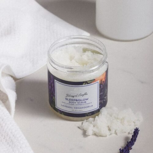 lavender body scrub with grapefruit essential oil 250 ml