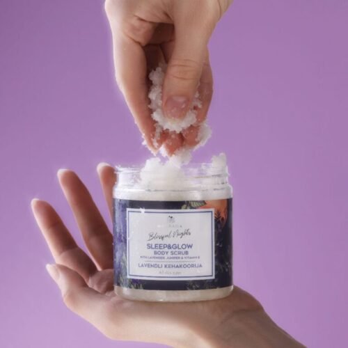 lavender body scrub with grapefruit essential oil 250 ml