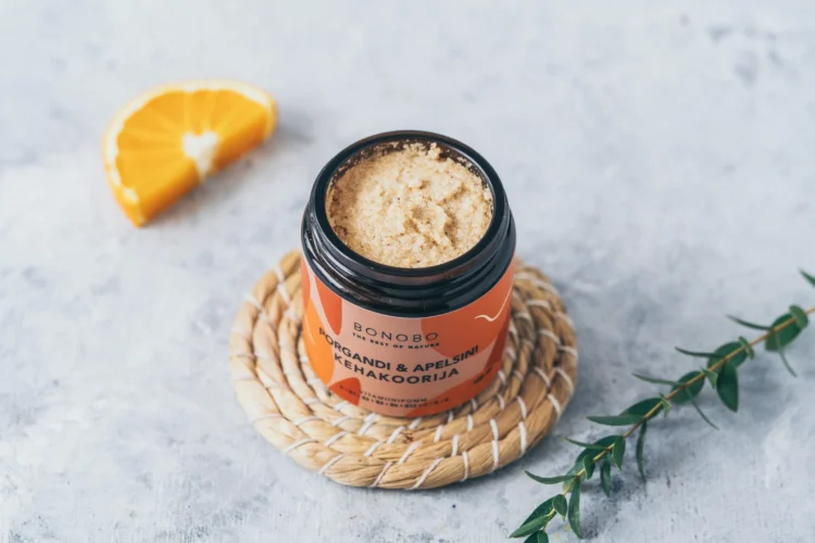 body scrub — orange and carrot