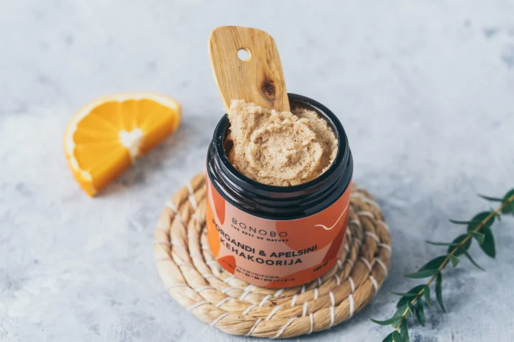 body scrub — orange and carrot