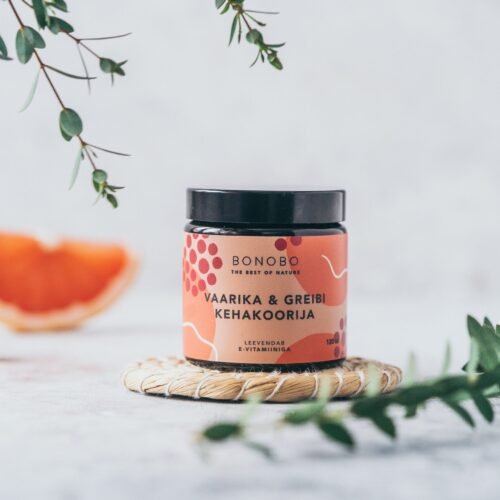 body scrub — raspberry and grapefruit