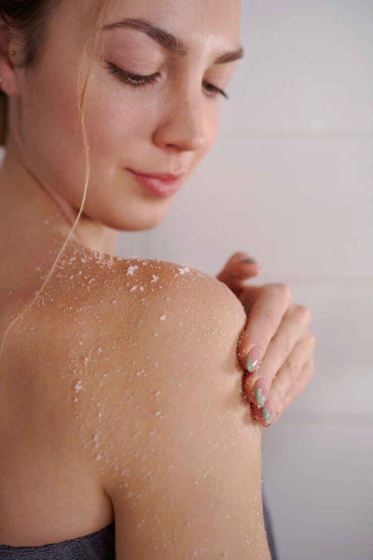 lavender body scrub with grapefruit essential oil 250 ml