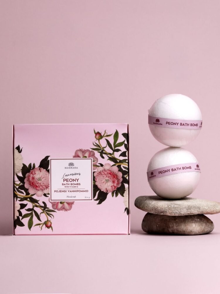 luxurious peony bath bomb with vitamin e set of 4 bombs luxurious peony bath bomb with vitamin e set of 4 bombs