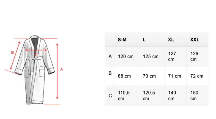 long waffle fabric robe for women