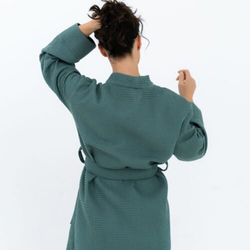 short waffle fabric robe for women short waffle fabric robe for women