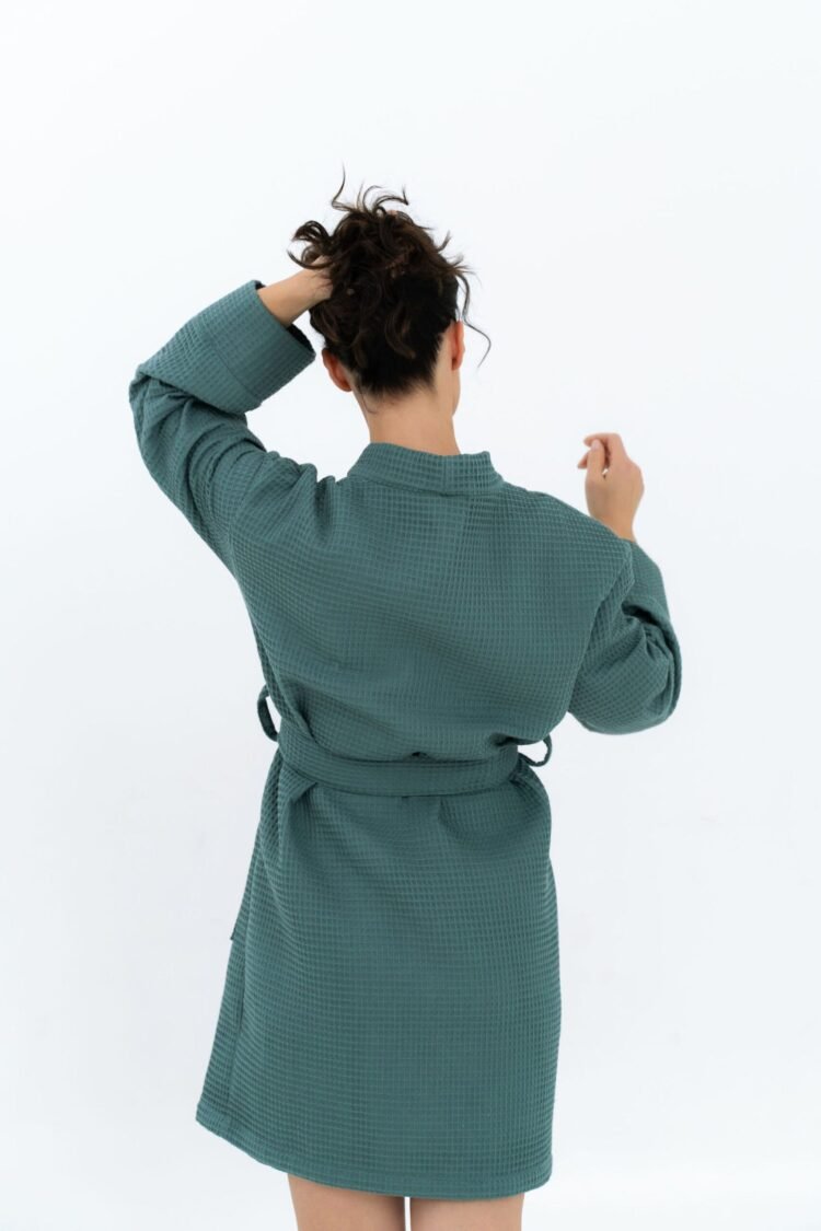 short waffle fabric robe for women short waffle fabric robe for women
