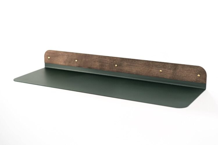 wall hanging shelf with rounded edges 60 cm
