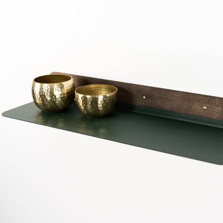 wall hanging shelf with rounded edges 60 cm