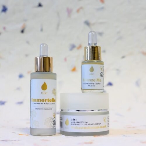 immortelle face serum with vitamin c, allantoin, and niacinamide, 30ml