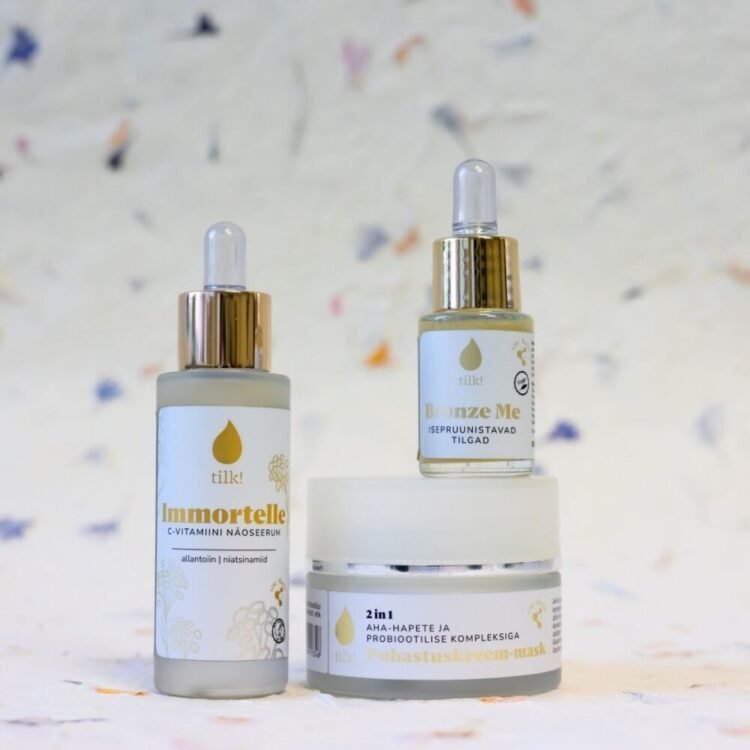 immortelle face serum with vitamin c, allantoin, and niacinamide, 30ml