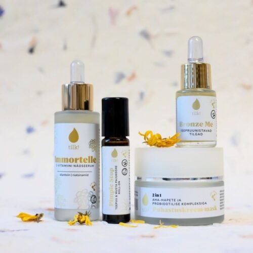 immortelle face serum with vitamin c, allantoin, and niacinamide, 30ml