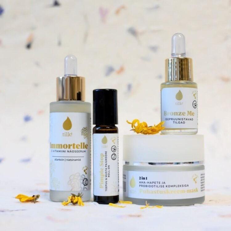 immortelle face serum with vitamin c, allantoin, and niacinamide, 30ml