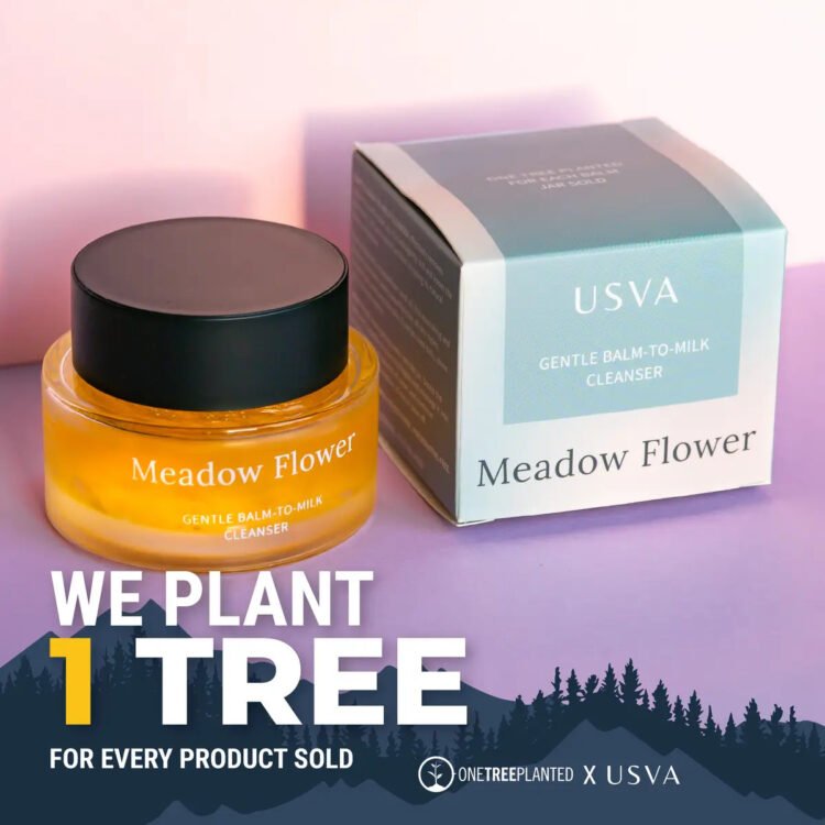 meadow flower gentle balm to milk cleanser, 50ml