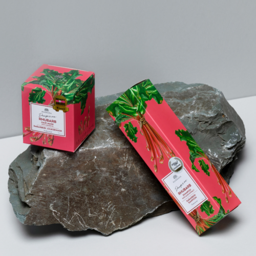 rhubarb hair mask with castor oil 250 ml