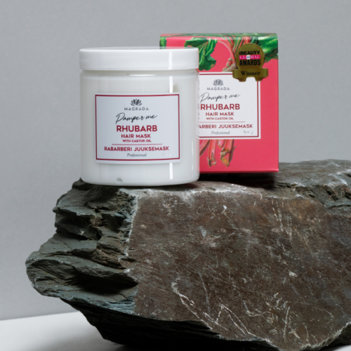 rhubarb hair mask with castor oil 250 ml