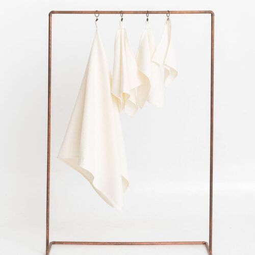 organic waffle cotton towel cream organic waffle cotton towel cream