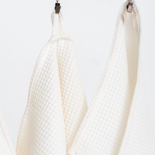 organic waffle cotton towel cream organic waffle cotton towel cream