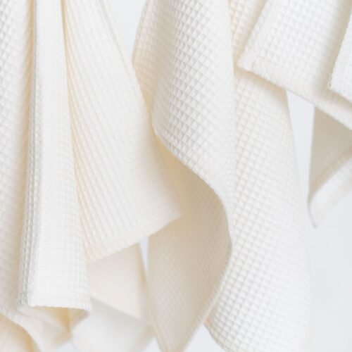 organic waffle cotton towel cream organic waffle cotton towel cream