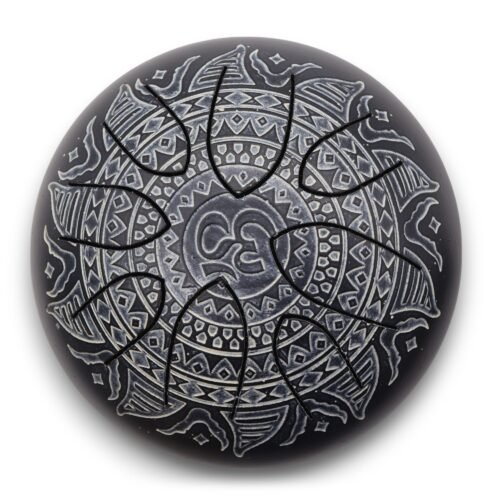 bG9jYWw6Ly9tZWRpYS85UC82RC82MFIzMEMxRzZXVDM2RDlQLzY5ZjczODI2LmpwZWc.jpg Tērauda Steel Tongue Happy Drums – OM mandalas gravējums – 16 cm