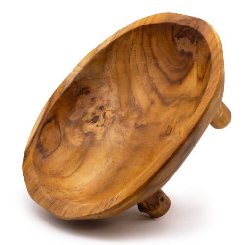 Gluda tīkkoka augļu bļoda uz kājiņām – 30 × 23 × 10 cm