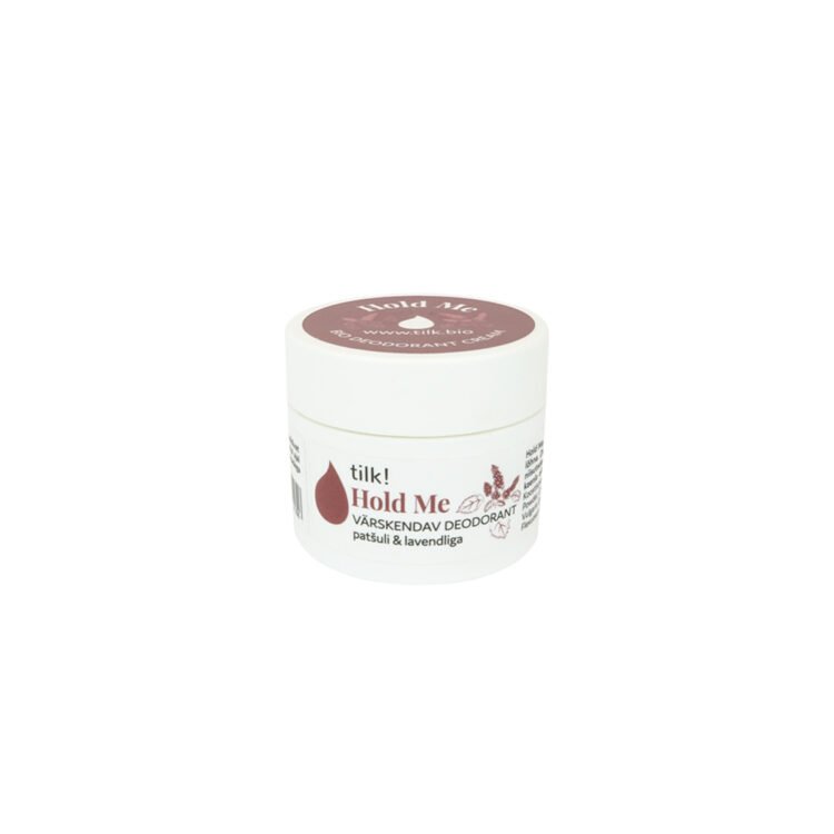 holdtava1-1.jpg Hold Me dezodorants bez alumīnija ar pačūlijas un lavandas aromātu, 30 ml.